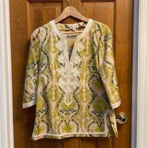 J Crew Fresco Silk Tunic